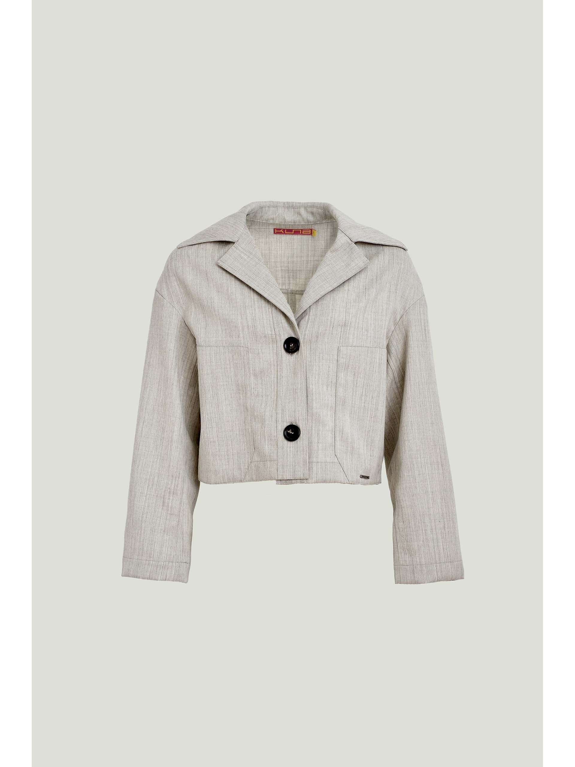 Saco Williamin De Lana & Baby Alpaca Color Gris