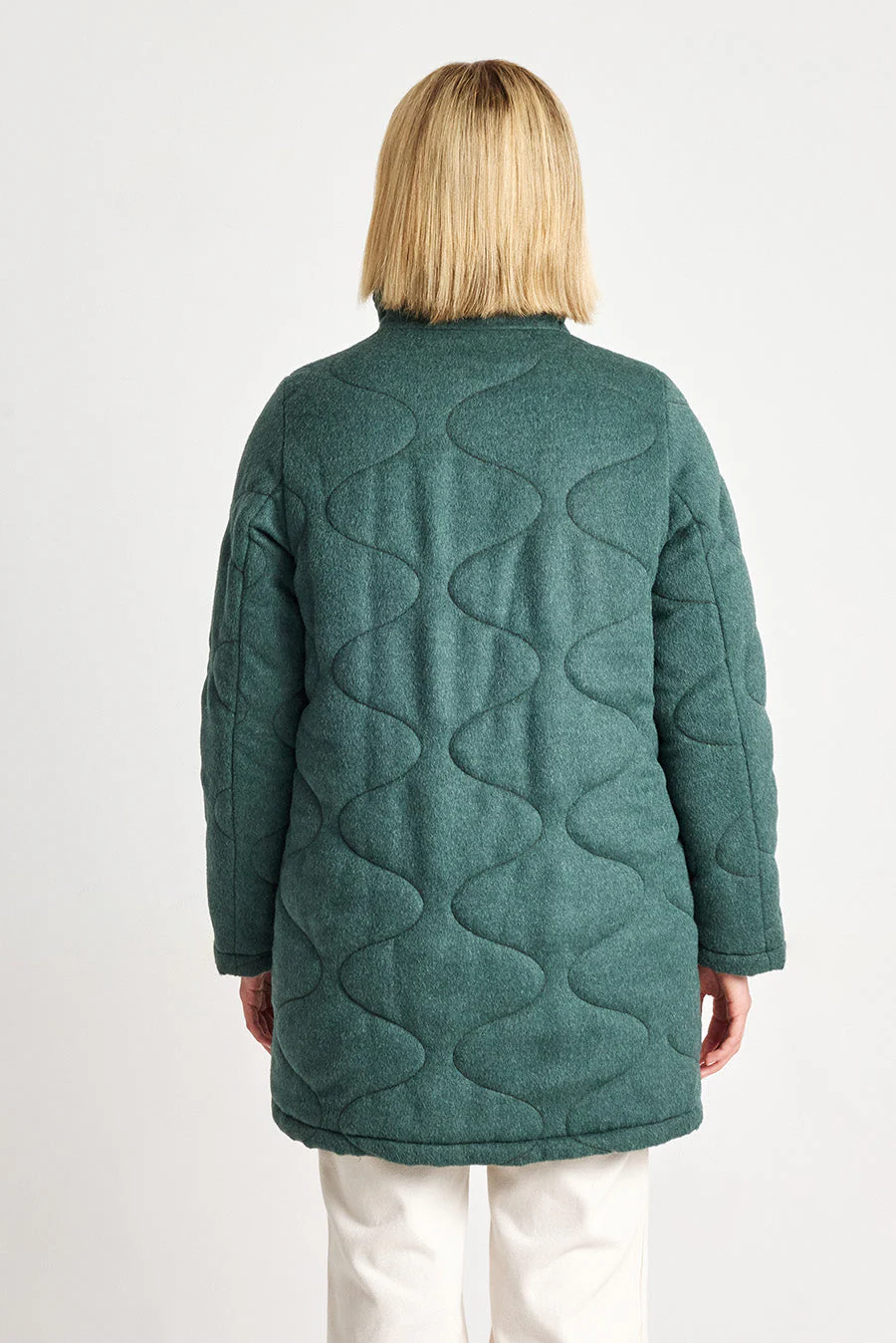 Saco Woody De Baby Alpaca Color Bosque - Image 3