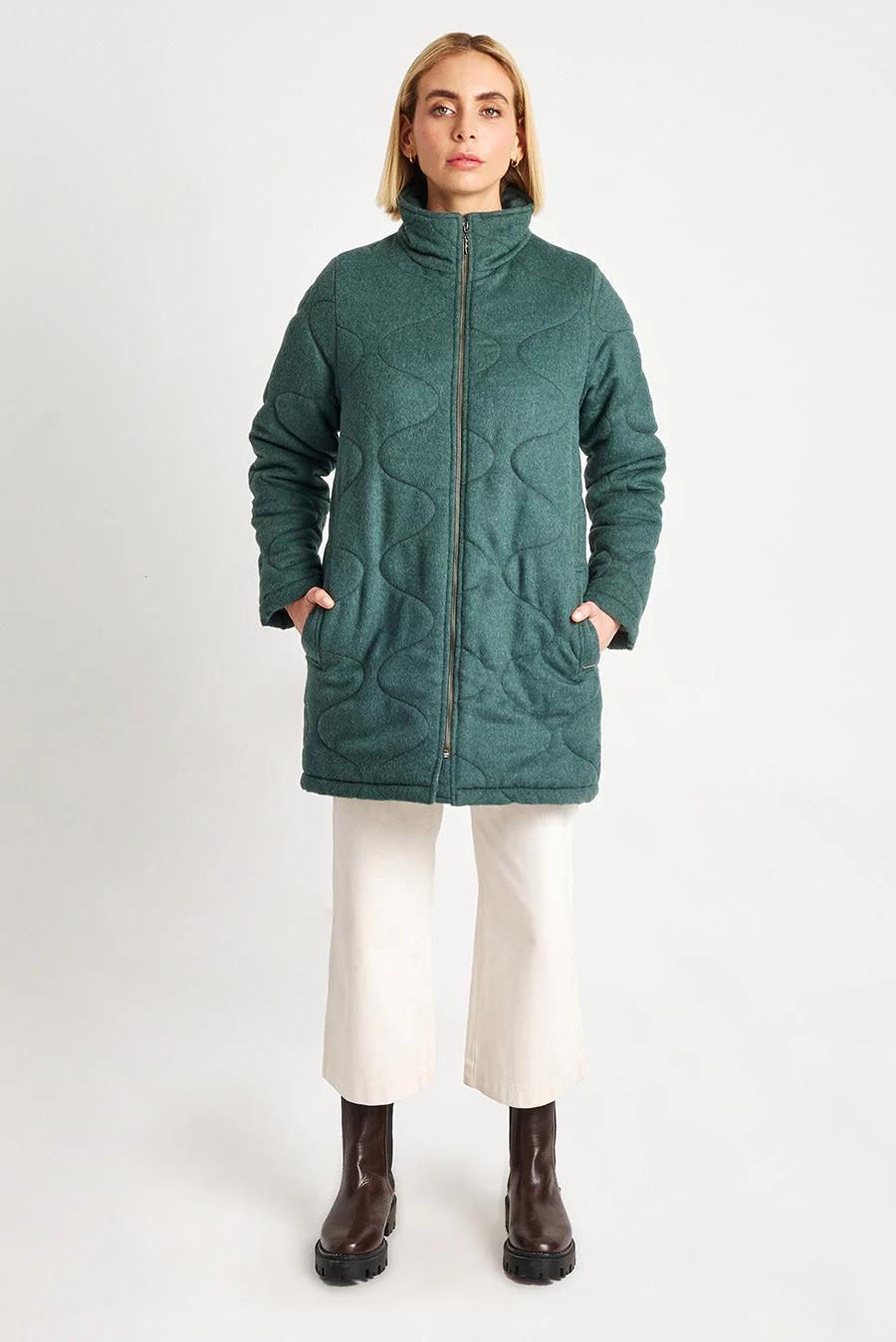Saco Woody De Baby Alpaca Color Bosque - Image 4