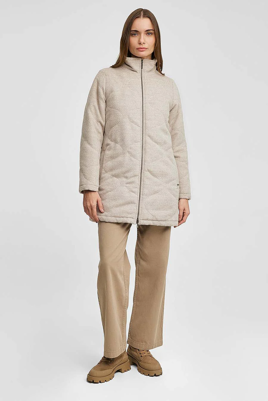 Saco Woody De Baby Alpaca Color Sabbia - Image 4