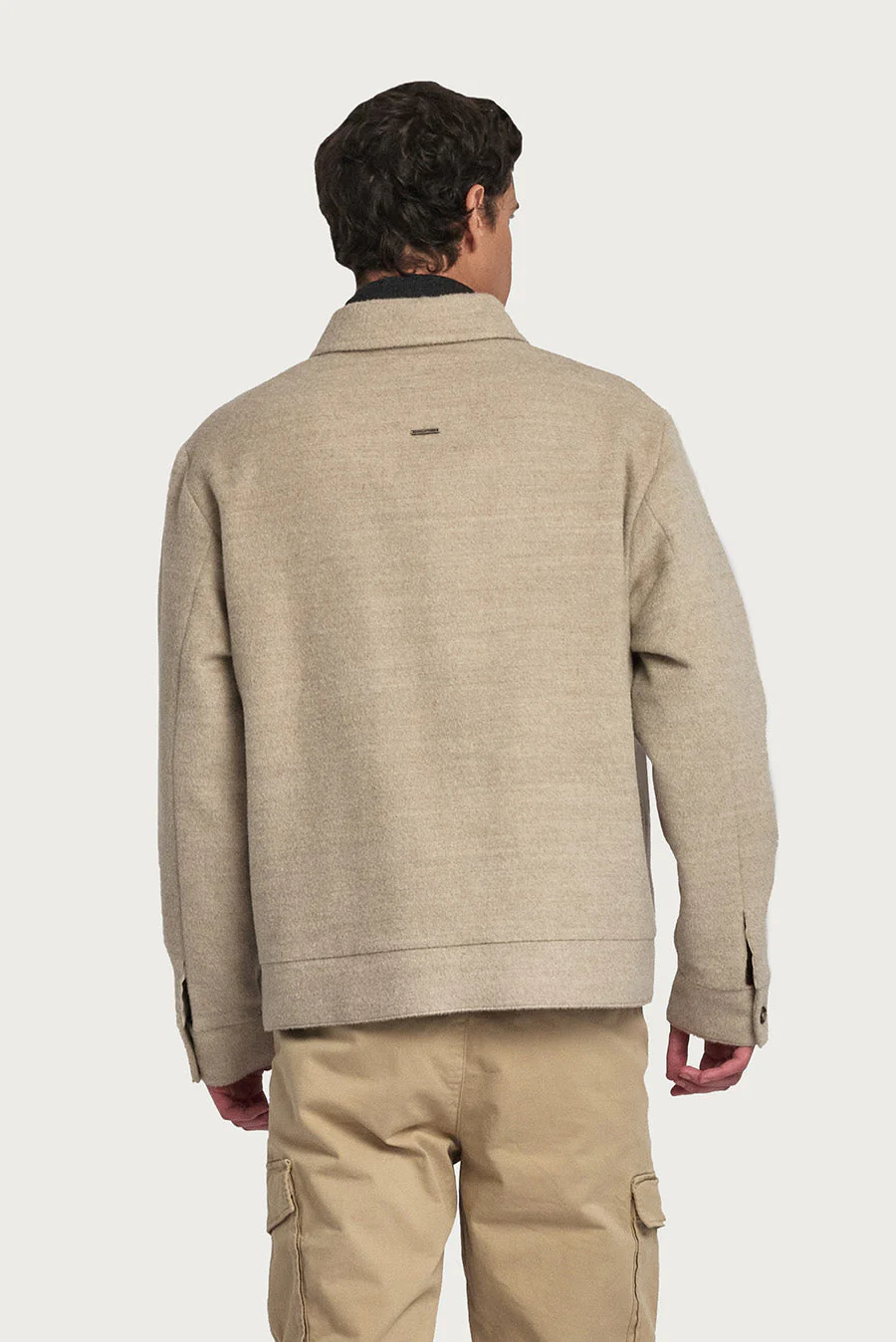 SACO WYOMING DE BABY ALPACA COLOR SABBIA - Image 3
