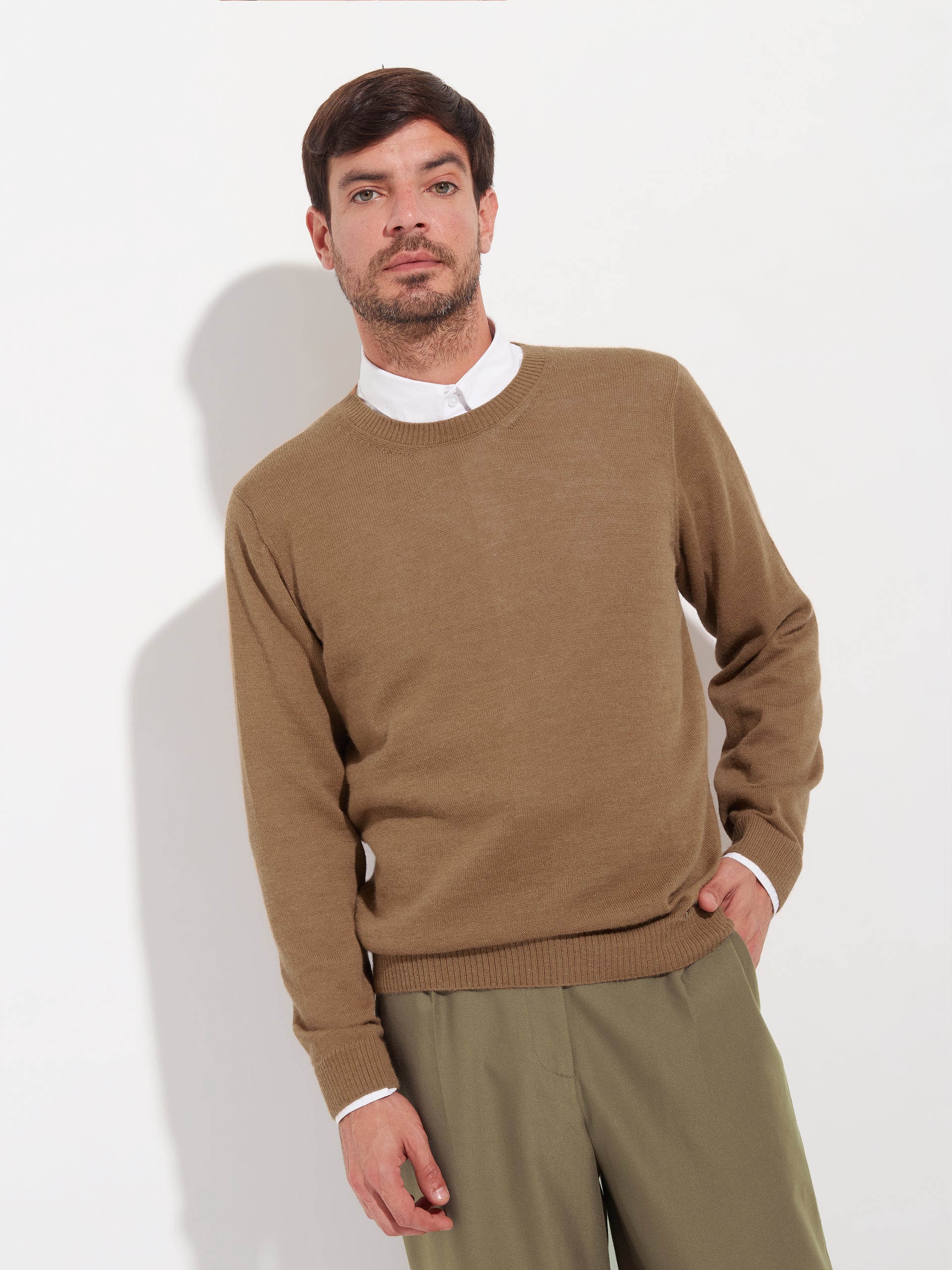 Suéter Alaska De Baby Alpaca Color Beige - Image 2