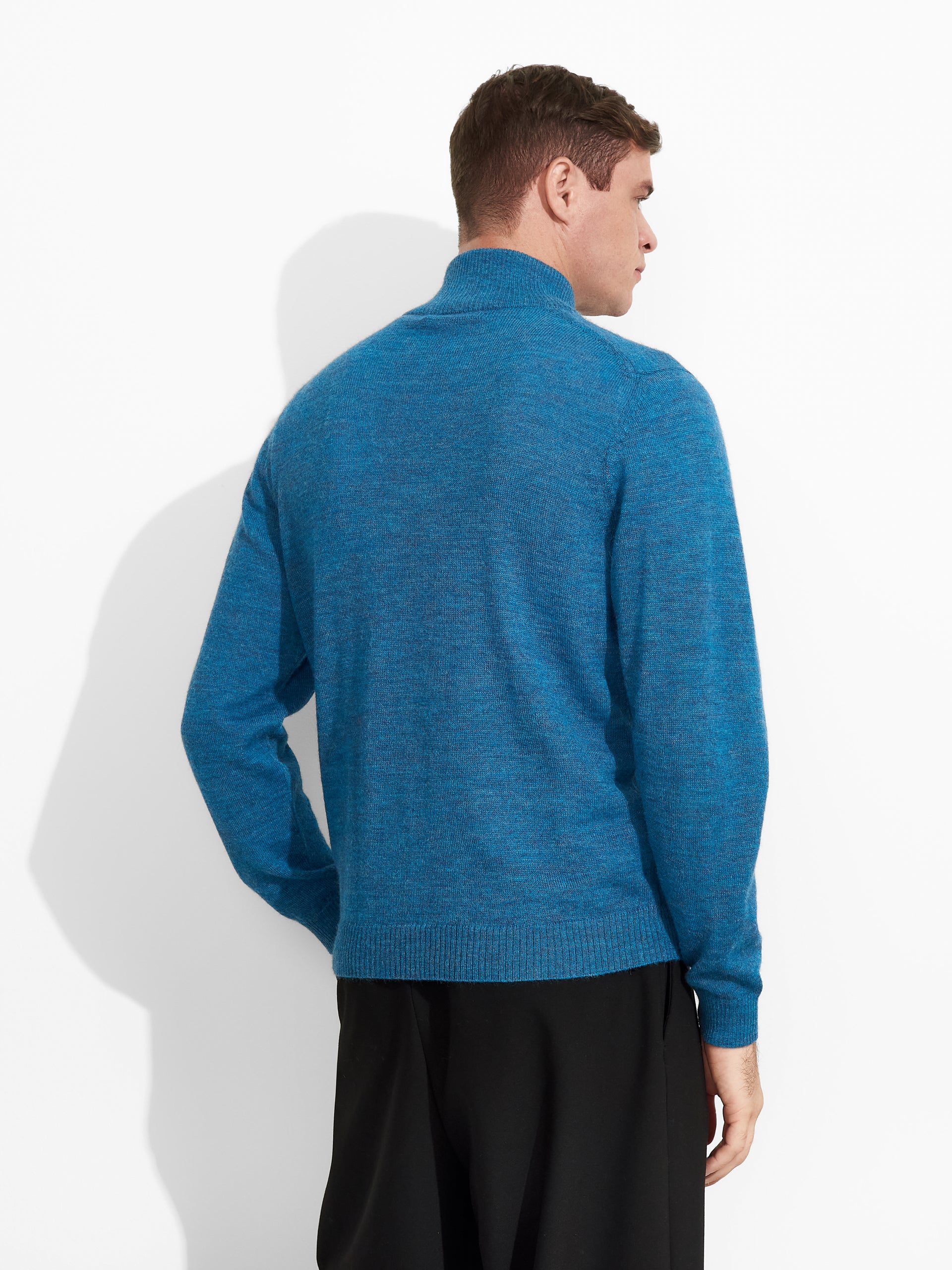Suéter Albert De Baby Alpaca Color Azul - Image 3