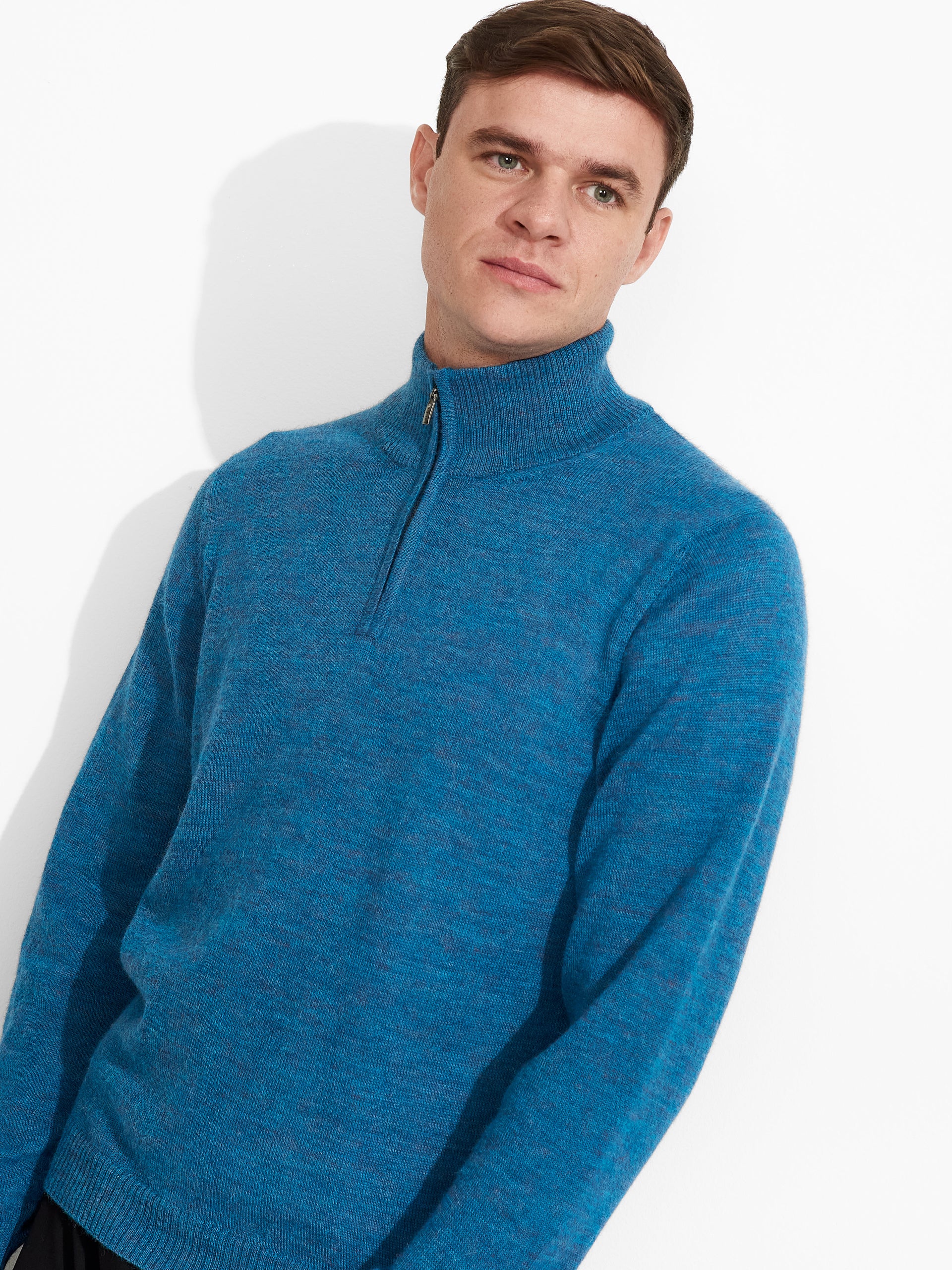 Suéter Albert De Baby Alpaca Color Azul - Image 5