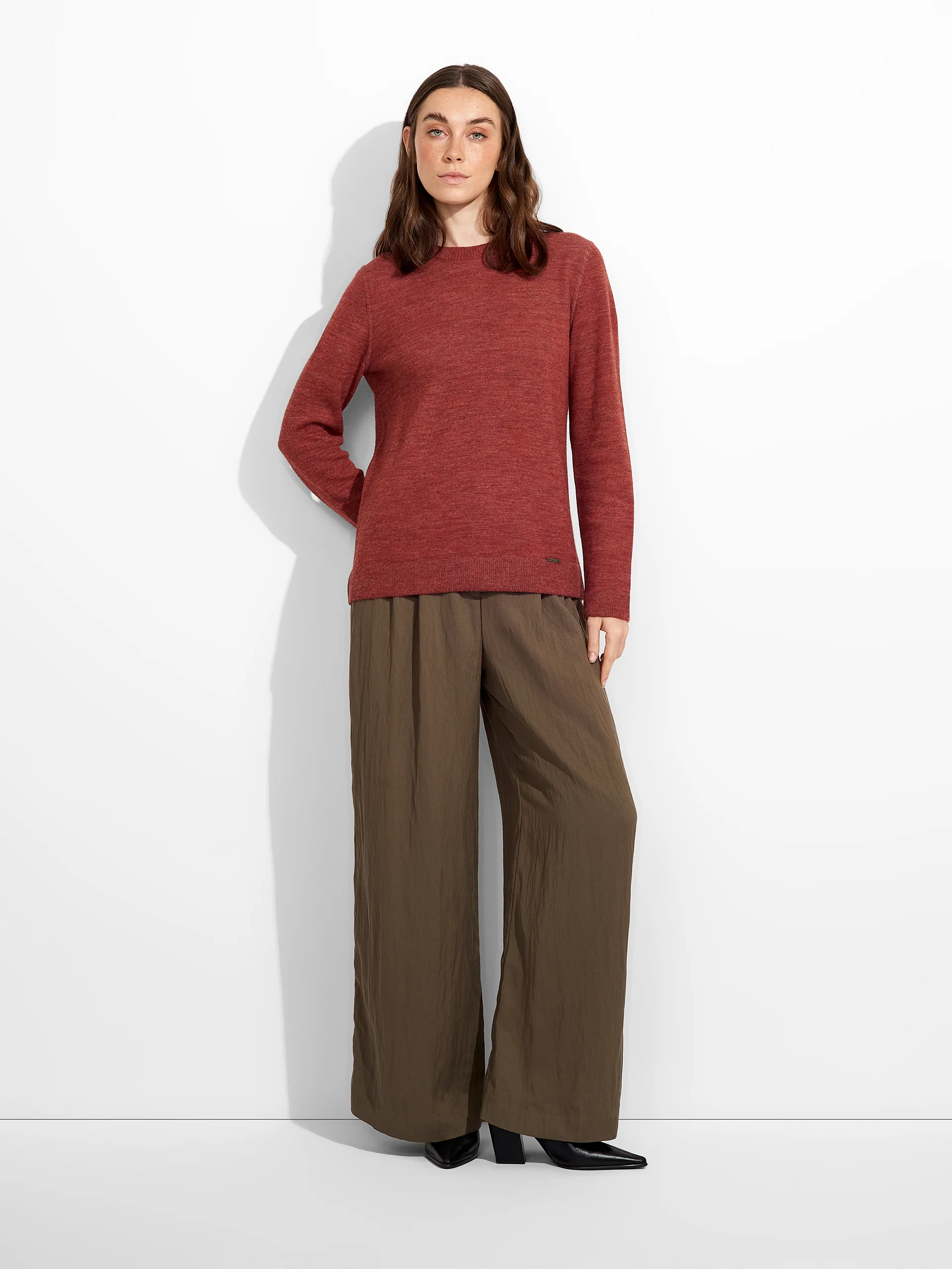 Suéter Zagreb De Baby Alpaca Color Rojo - Image 6