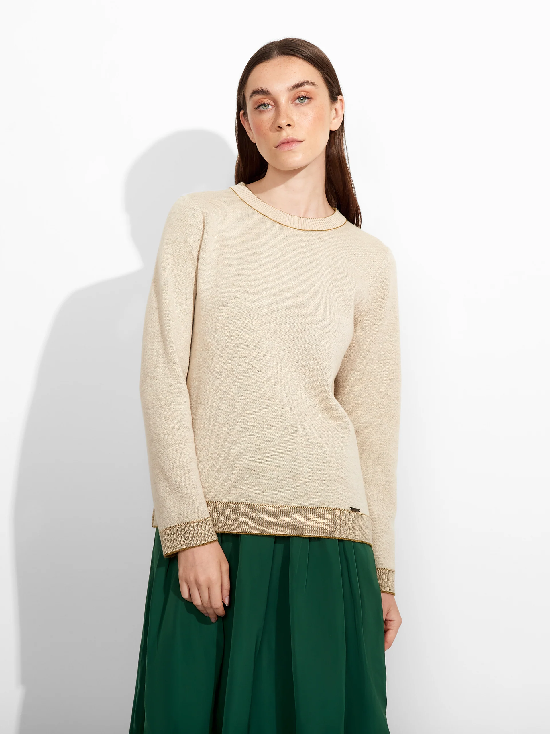 Suéter Zagreb De Baby Alpaca Color Verde - Image 4
