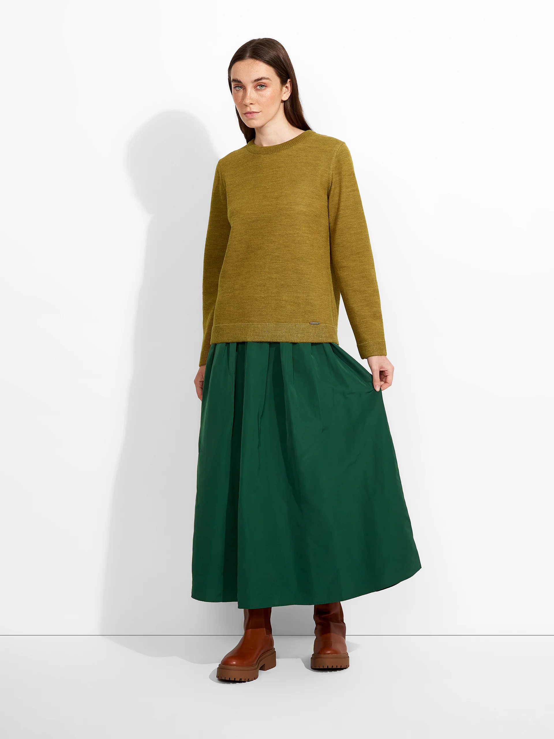 Suéter Zagreb De Baby Alpaca Color Verde - Image 6