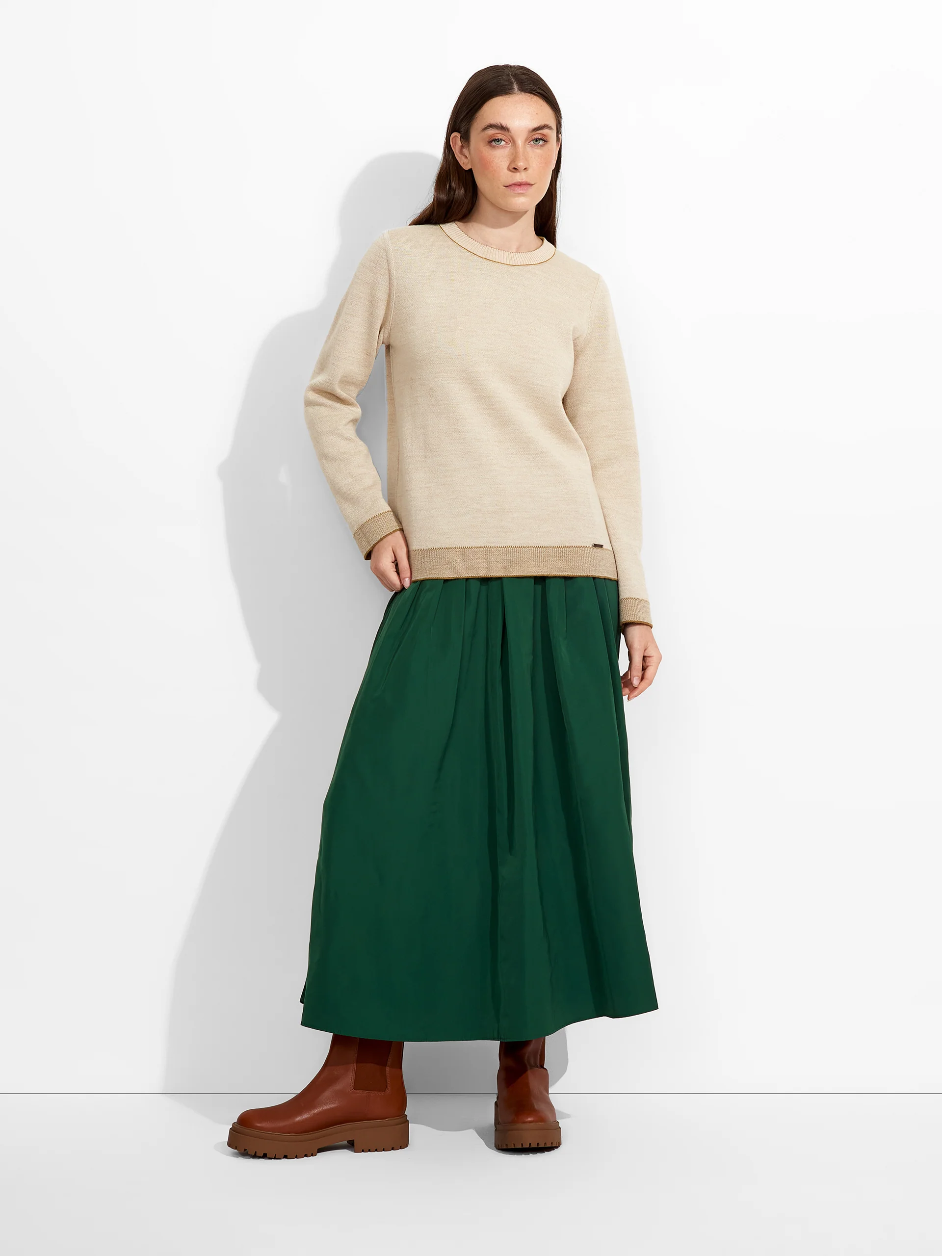 Suéter Zagreb De Baby Alpaca Color Verde - Image 8