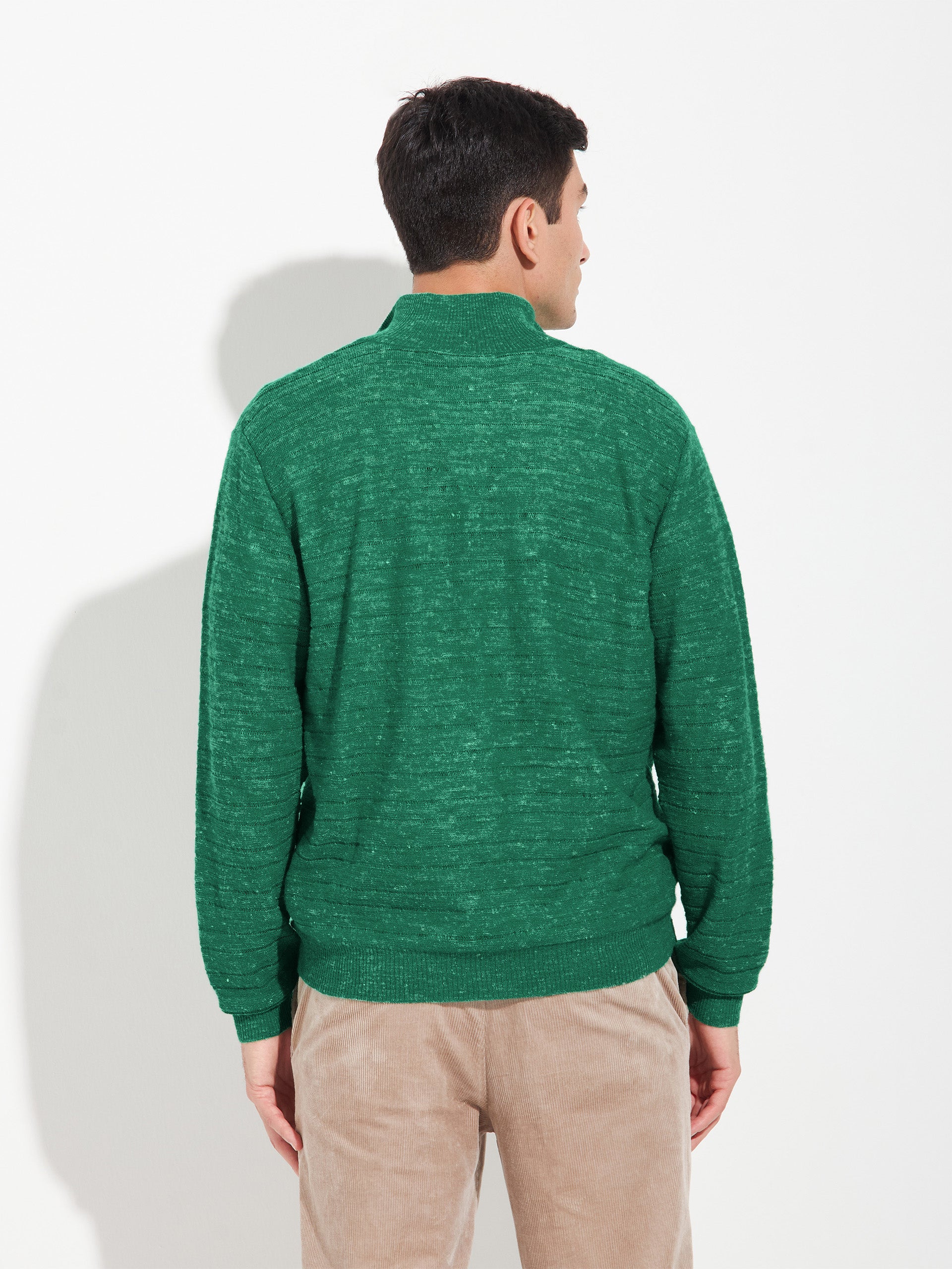 Suéter Zamir De Baby Alpaca Color Verde - Image 3