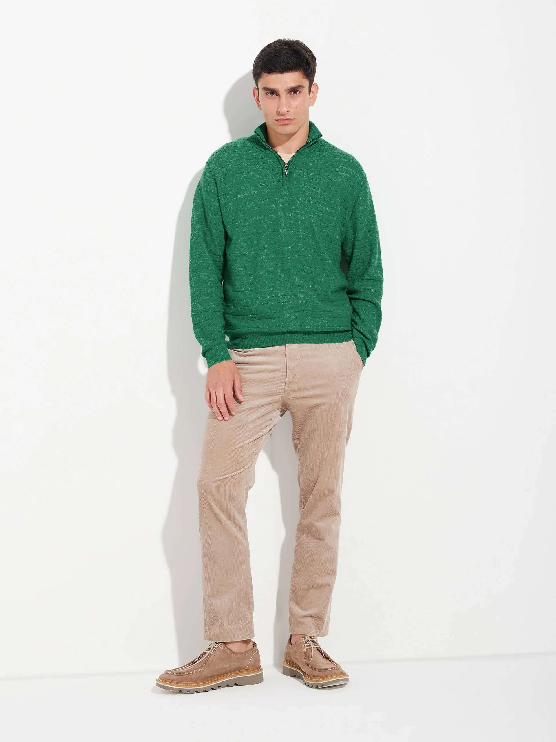 Suéter Zamir De Baby Alpaca Color Verde - Image 4