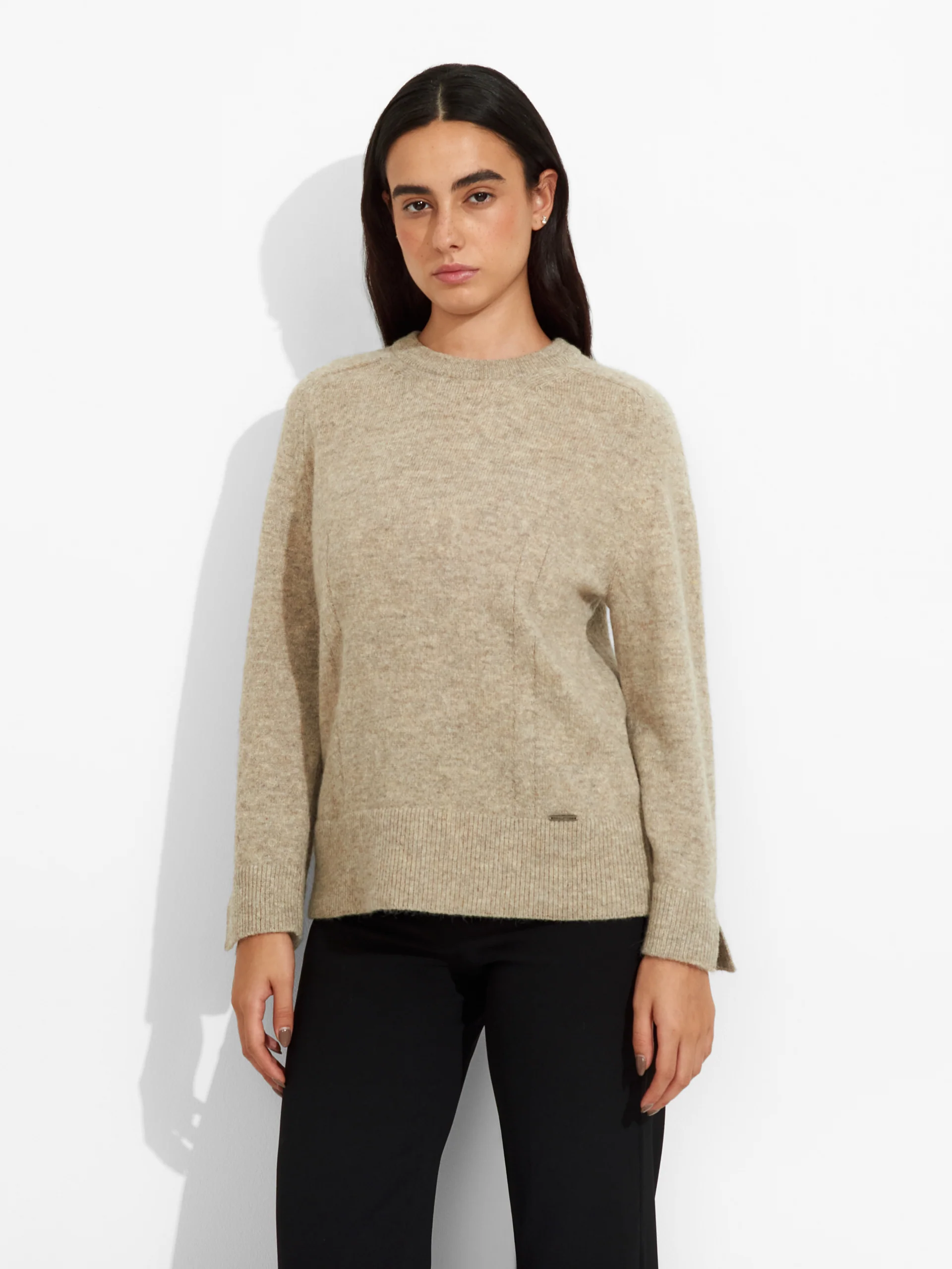 Suéter Zia De Baby Alpaca Color Beige - Image 2