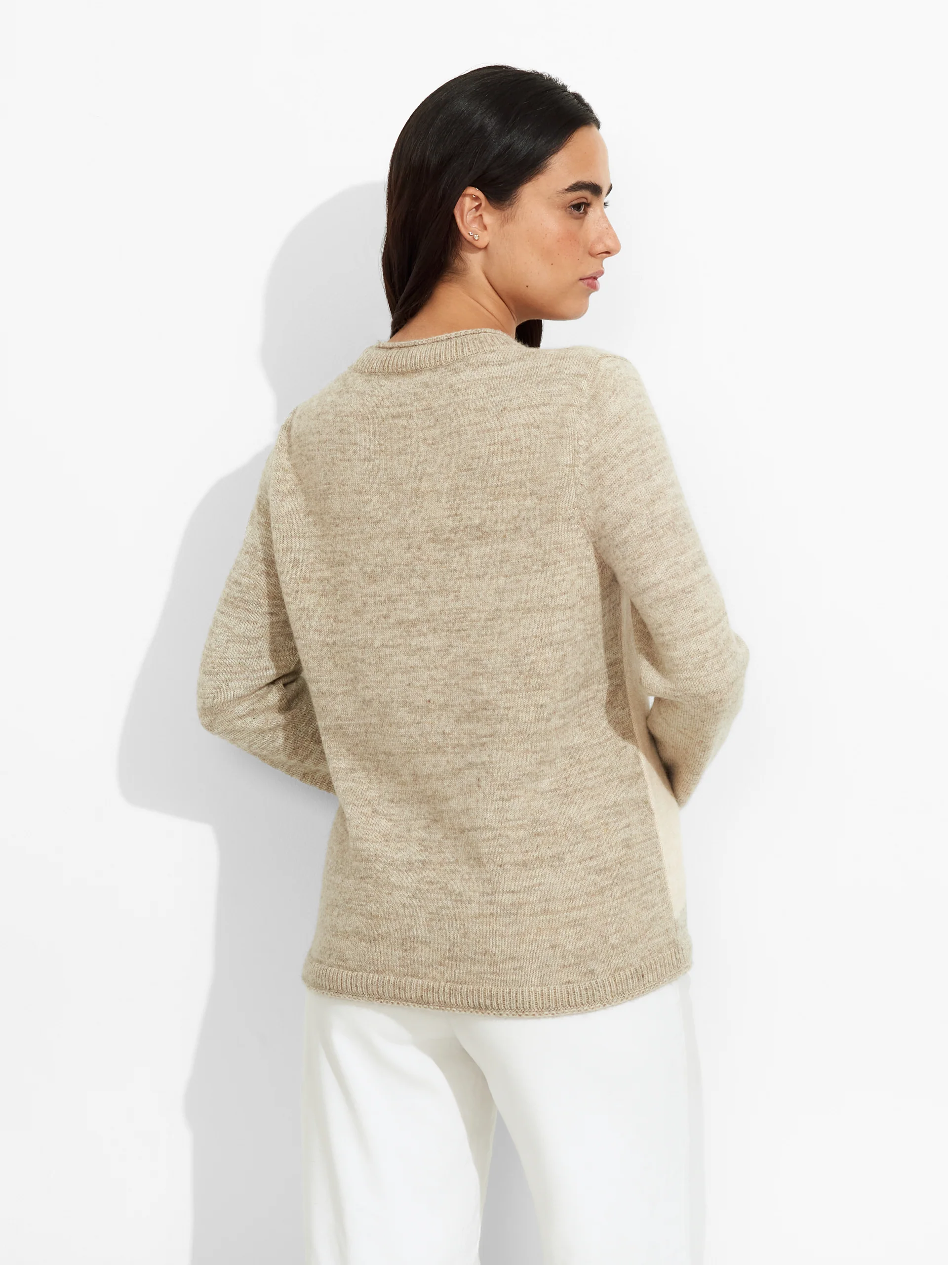 Suéter Zoe De Baby Alpaca Color Beige - Image 3