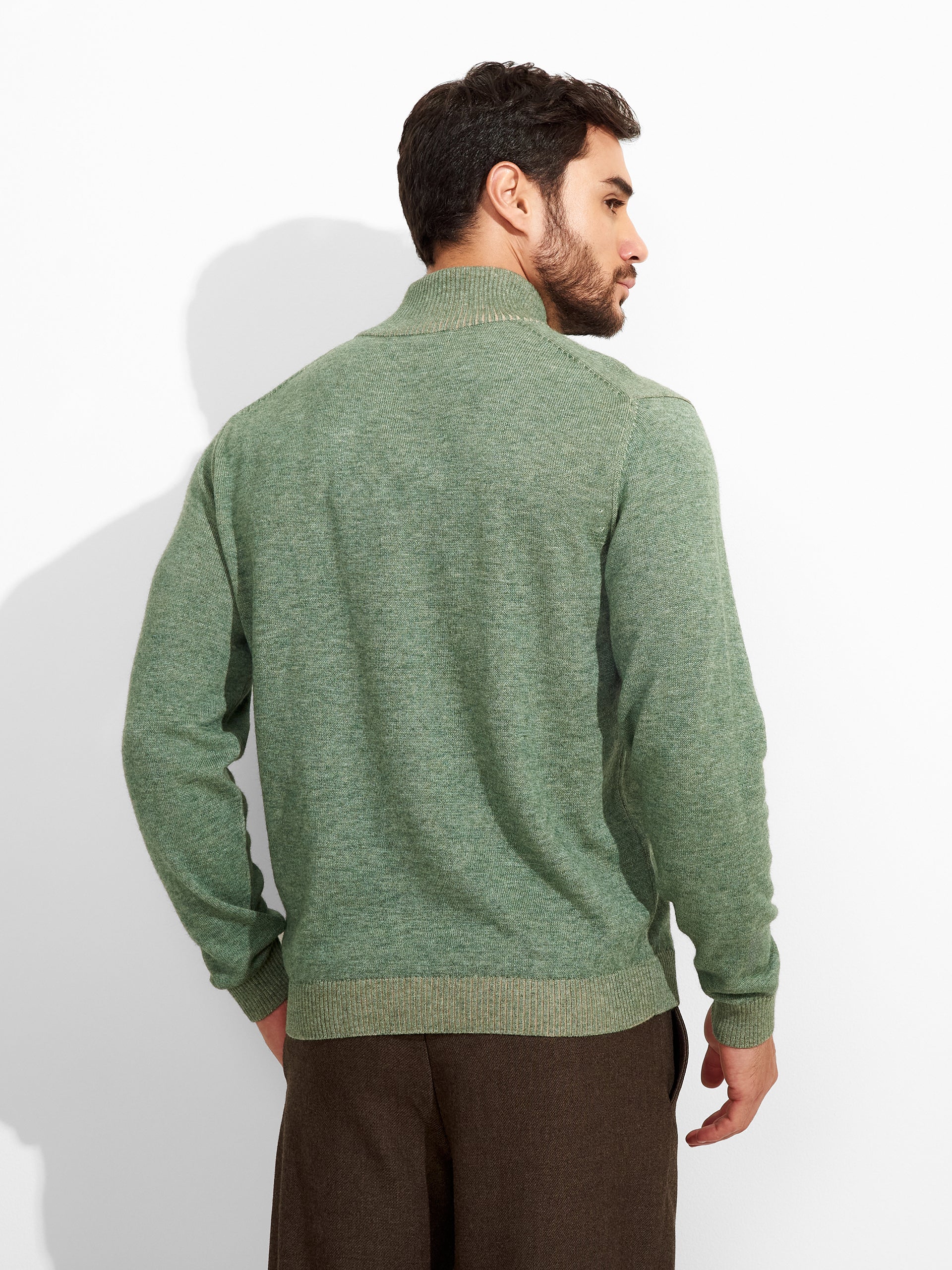 Suéter Zola De Algodón Color Verde - Image 3