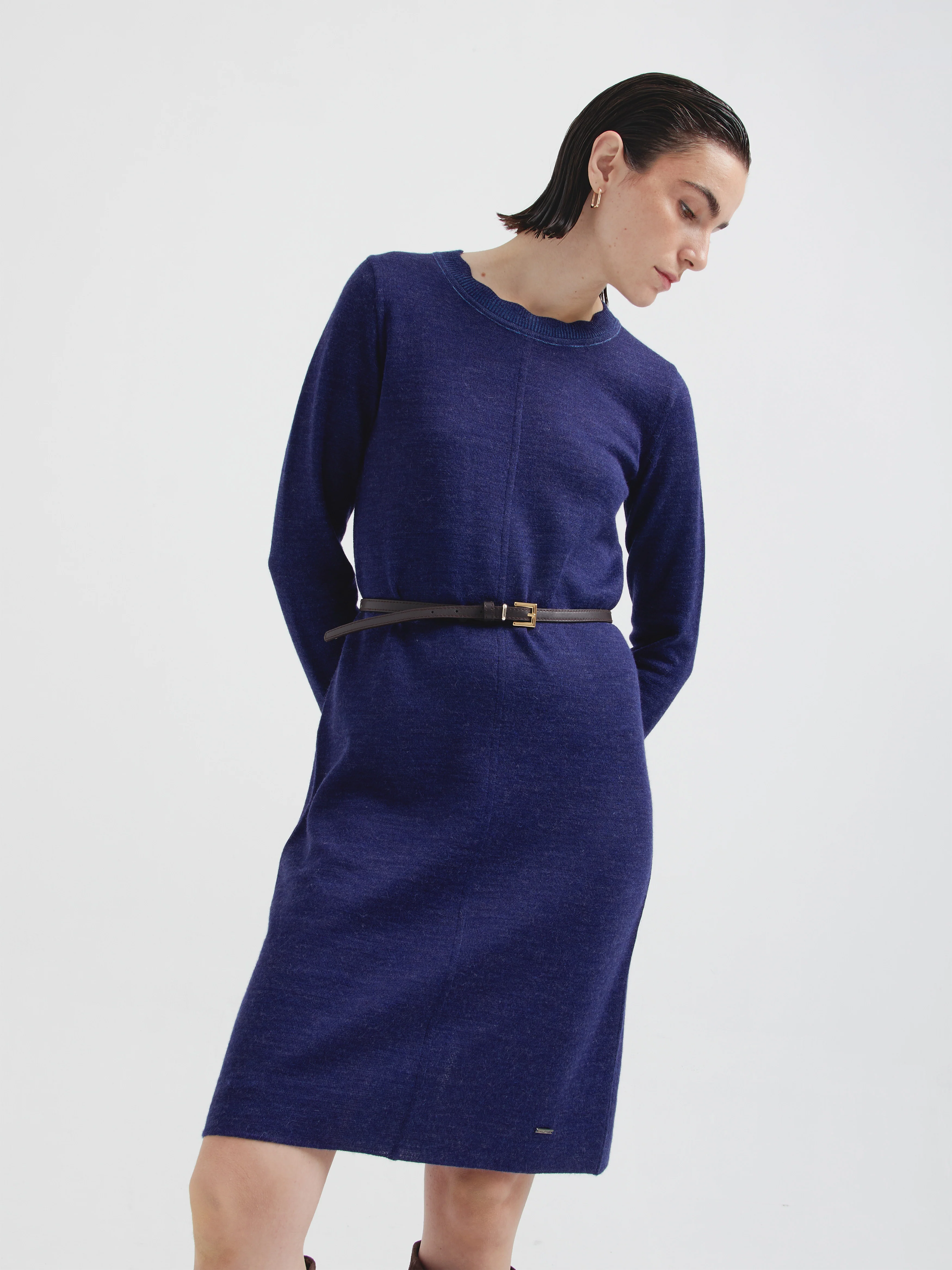 Vestido Cindy De Baby Alpaca Color Azul - Image 4