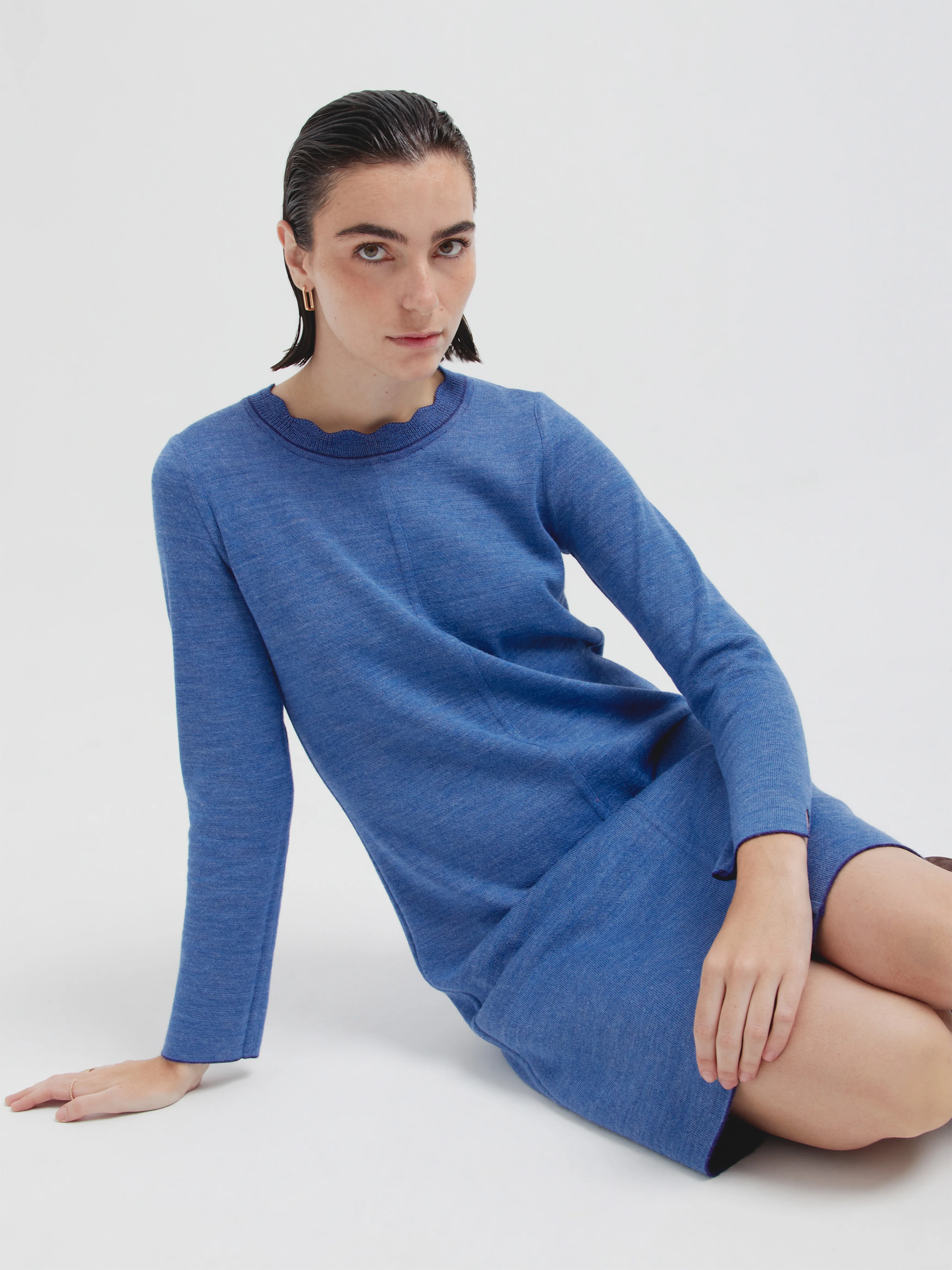 Vestido Cindy De Baby Alpaca Color Azul - Image 9